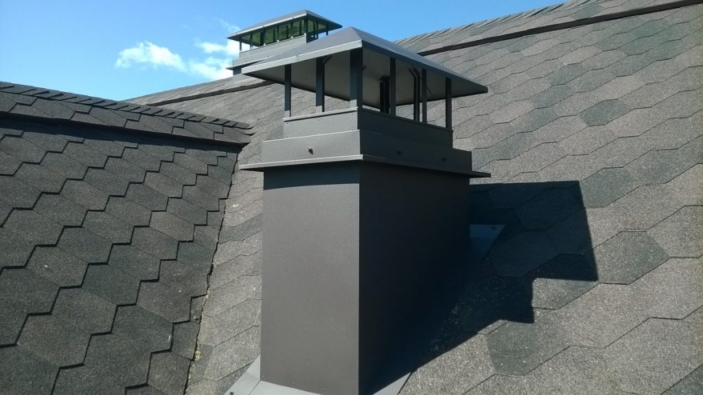 обшивка трубы дымохода